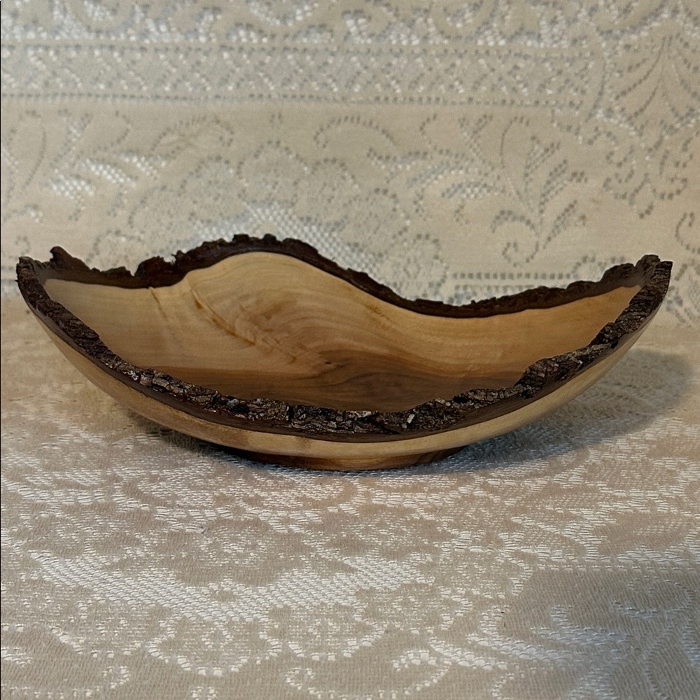 Walnut Live Edge Hand Made Bowl - Picture 2 of 5